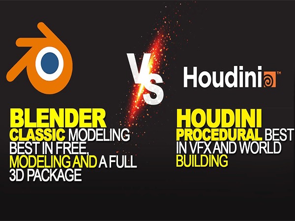 مقایسه Blender و Houdini